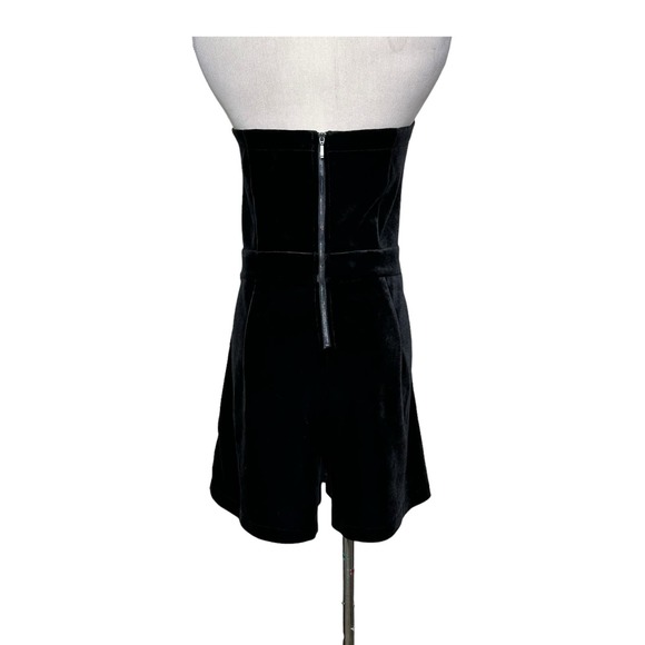 Mare Mare black velvet strapless romper size M - Picture 15 of 15